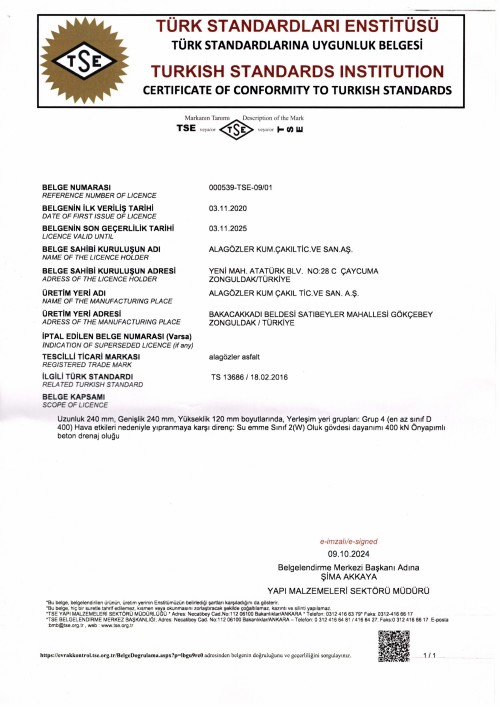 PREFABRİK BETON YAĞMUR OLUĞU
